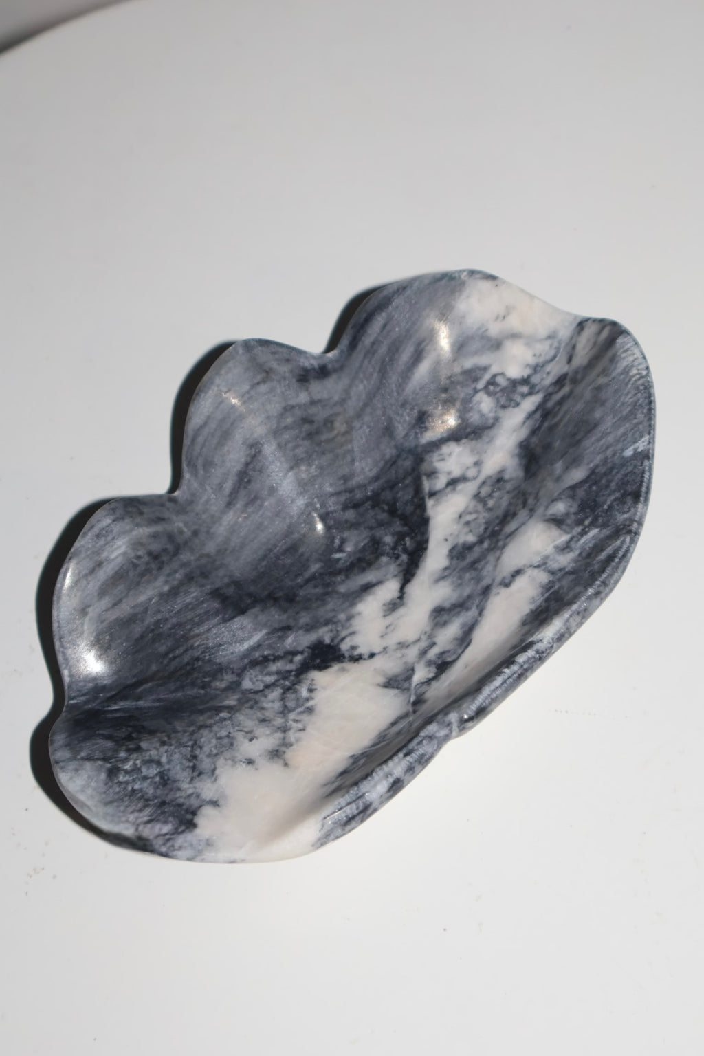 Marble Clam Trinket Shell