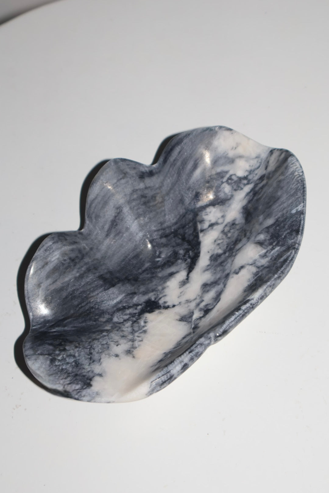 Marble Clam Trinket Shell
