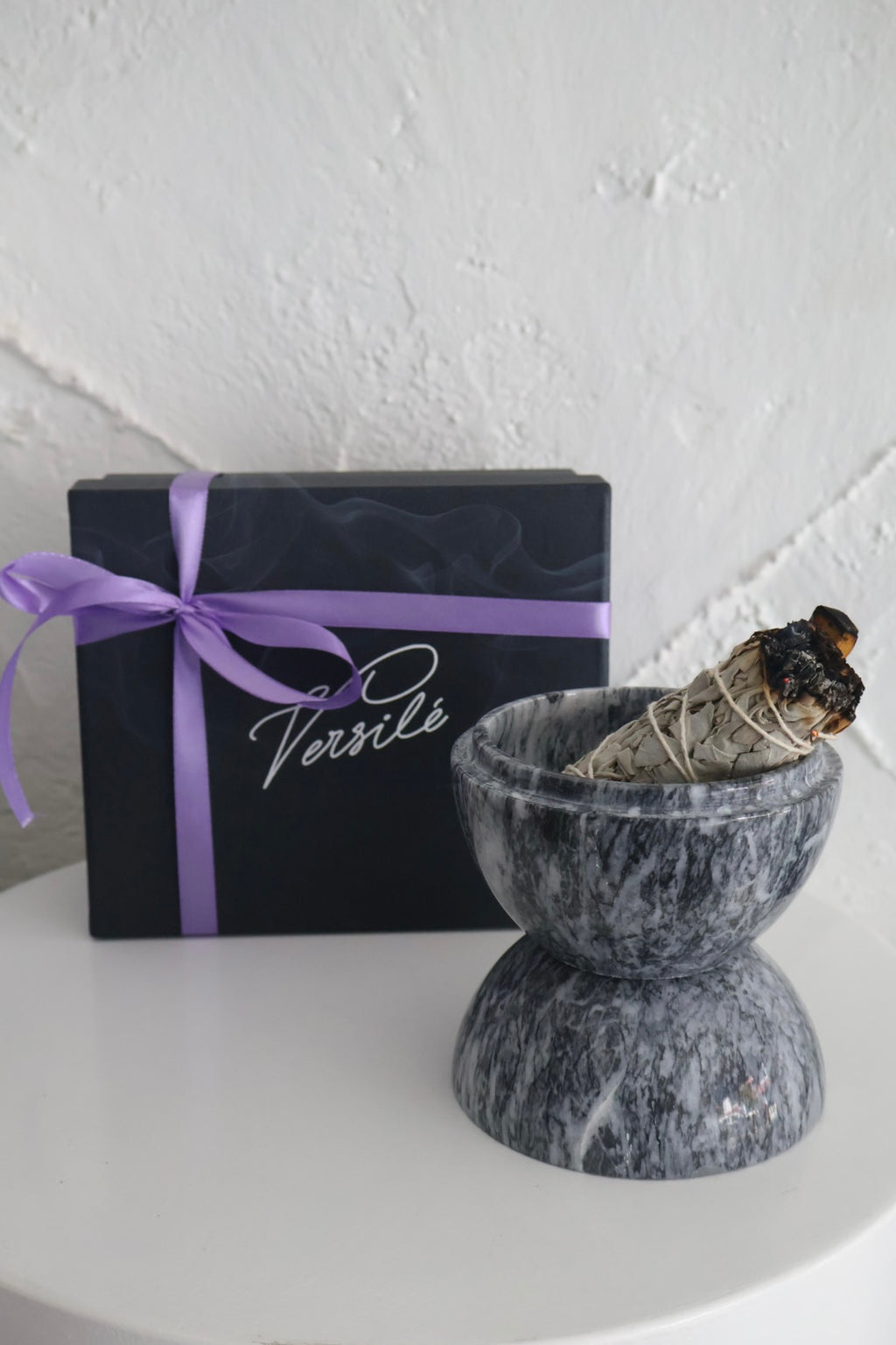 The Oracle | Marble Incense, Sage & Palo Santo Holder