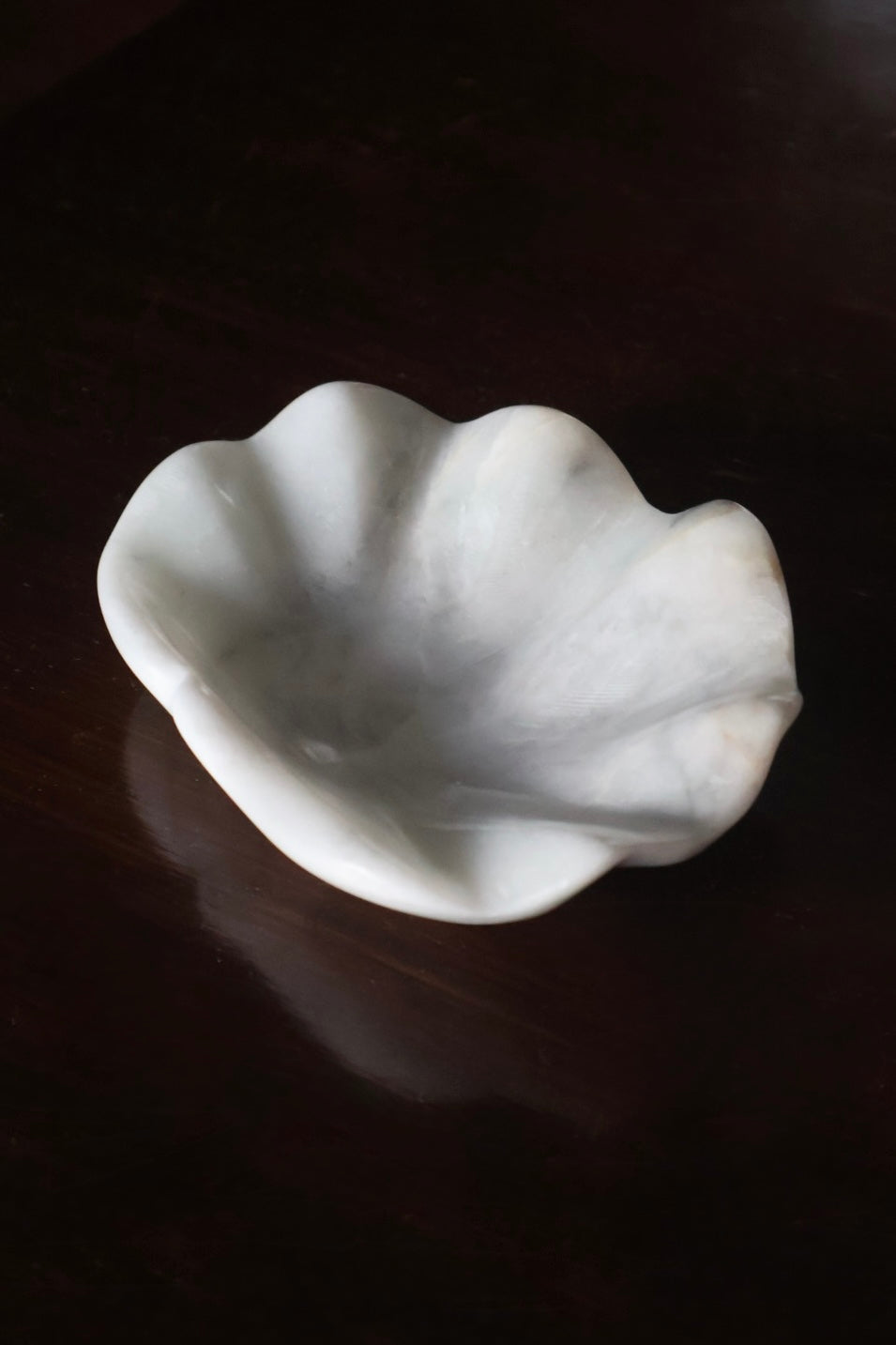 Marble Clam Trinket Shell