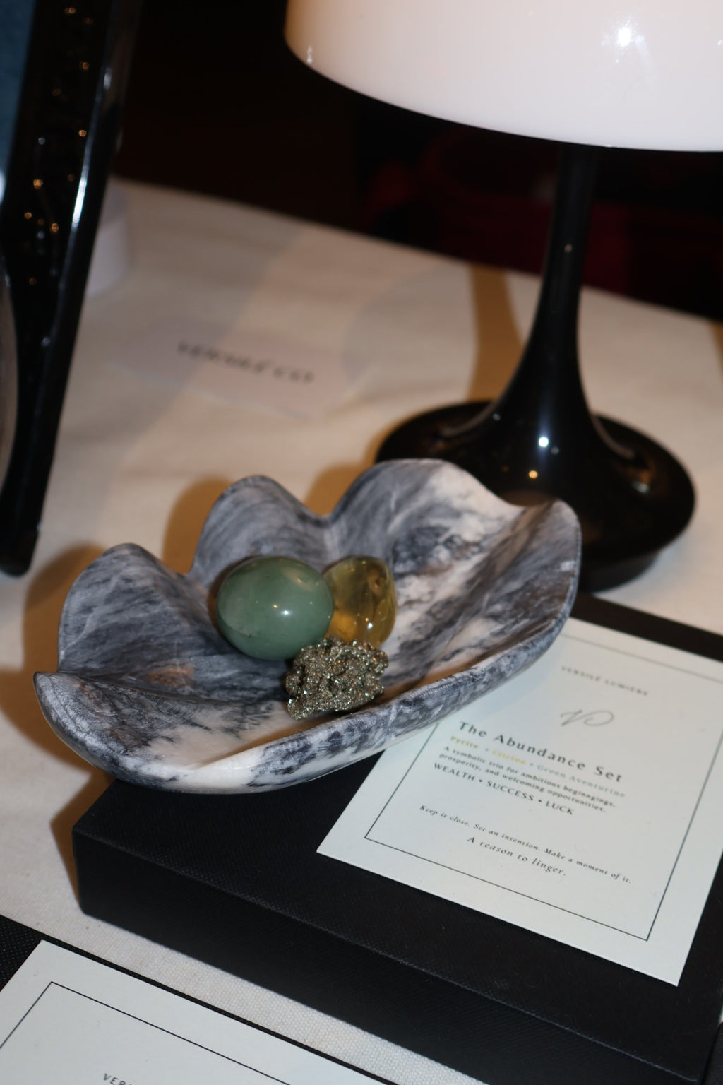 Marble Clam Trinket Shell