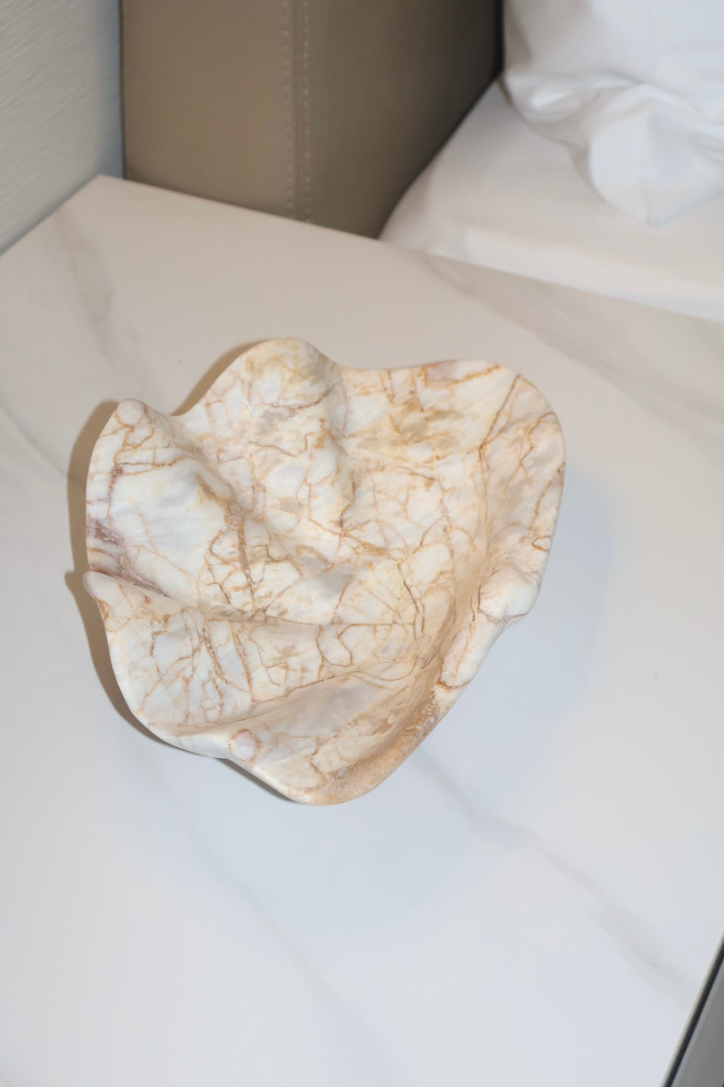 Marble Clam Trinket Shell