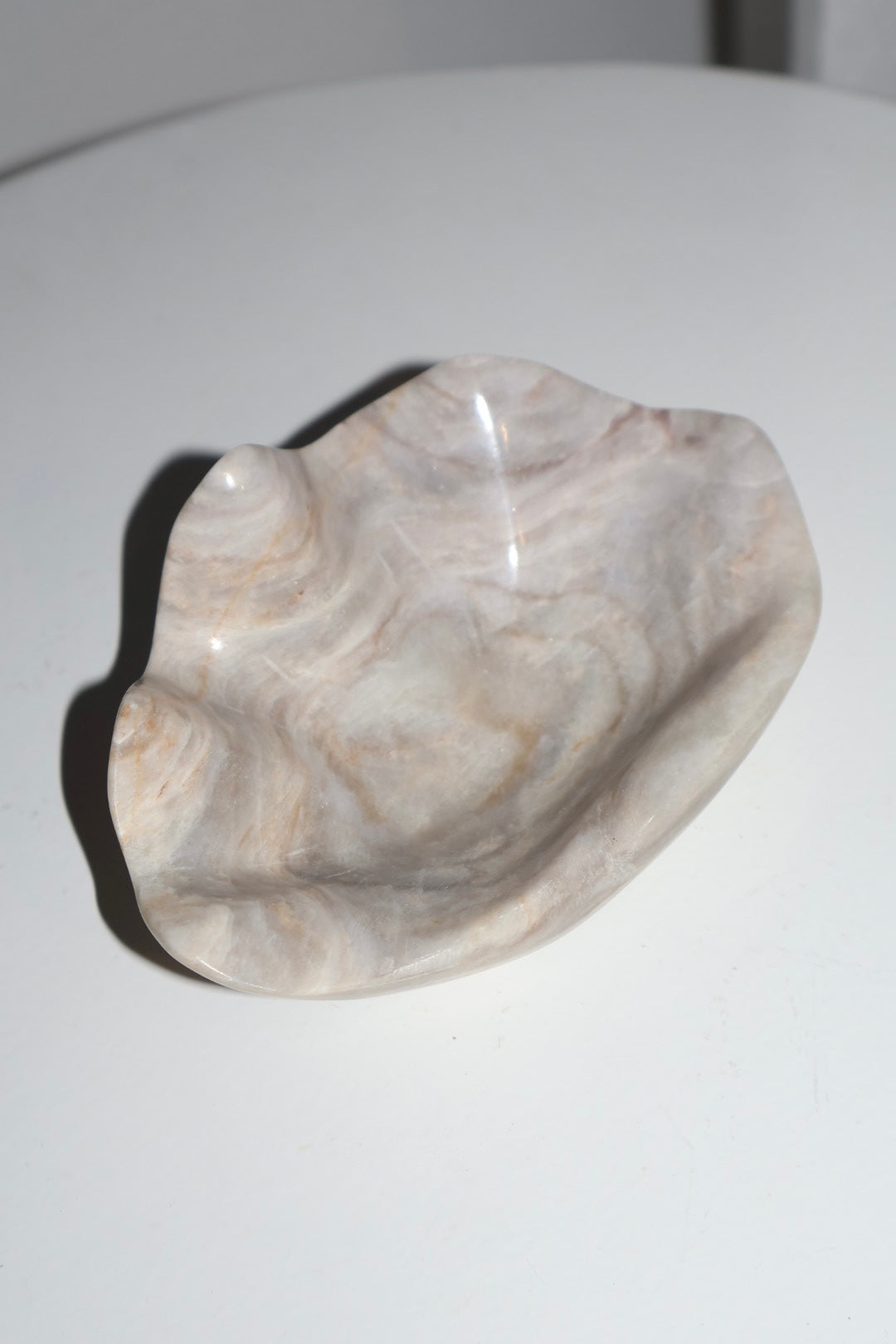 Marble Clam Trinket Shell