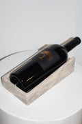 Marble Wine Holder in Soft White Bluish Gray