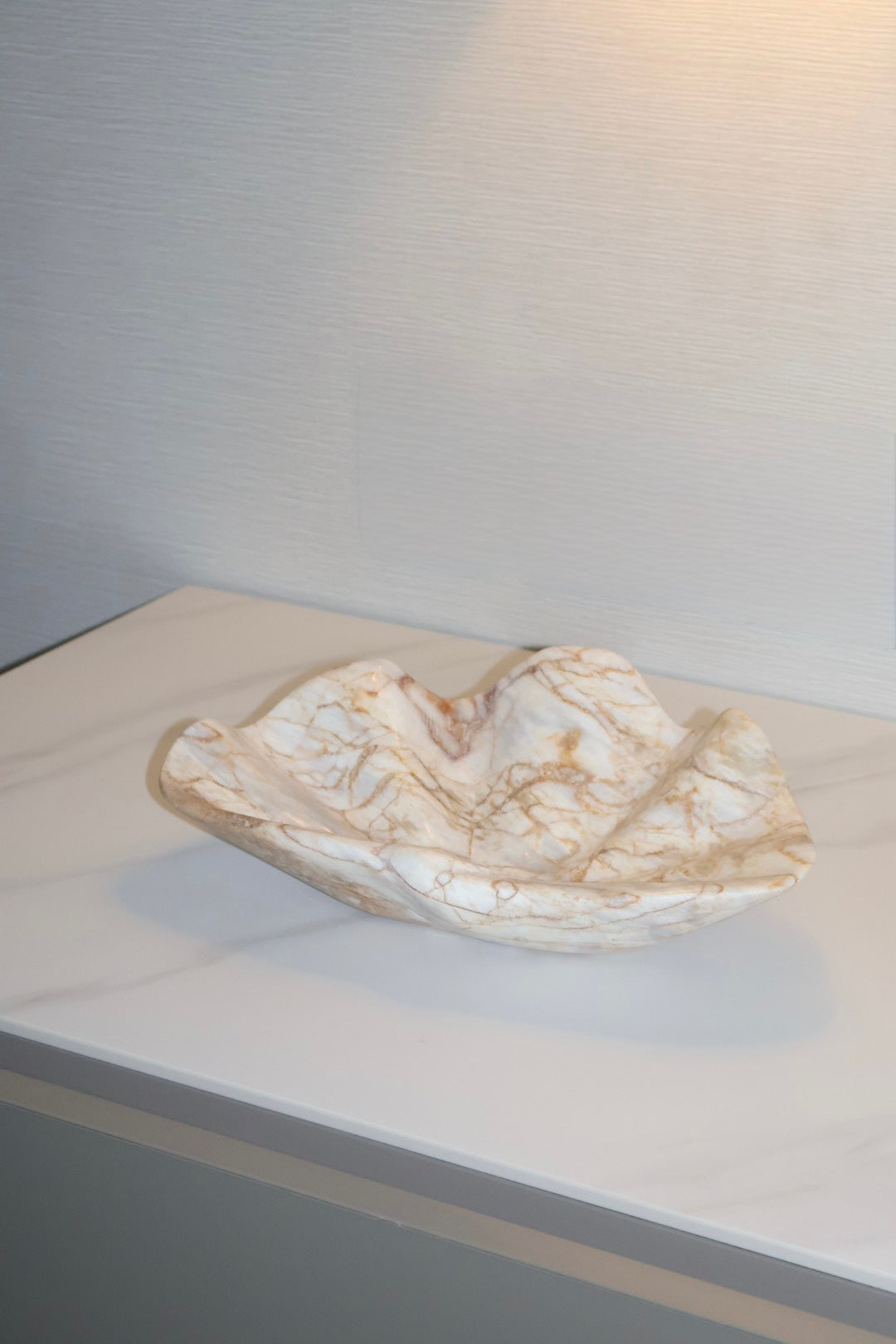 Marble Clam Trinket Shell
