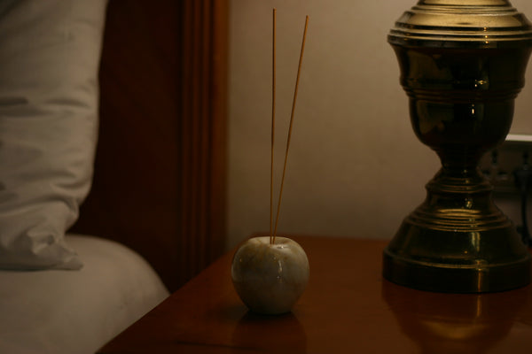 Lyra Marble Incense Holder