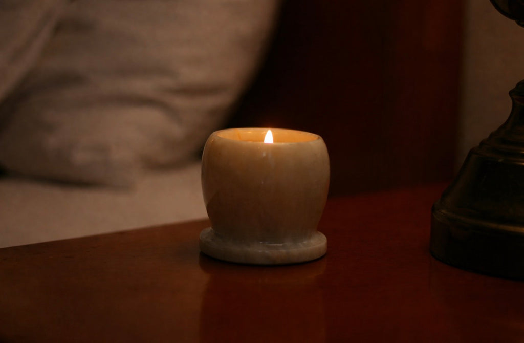 Luna Marble Candle Holder